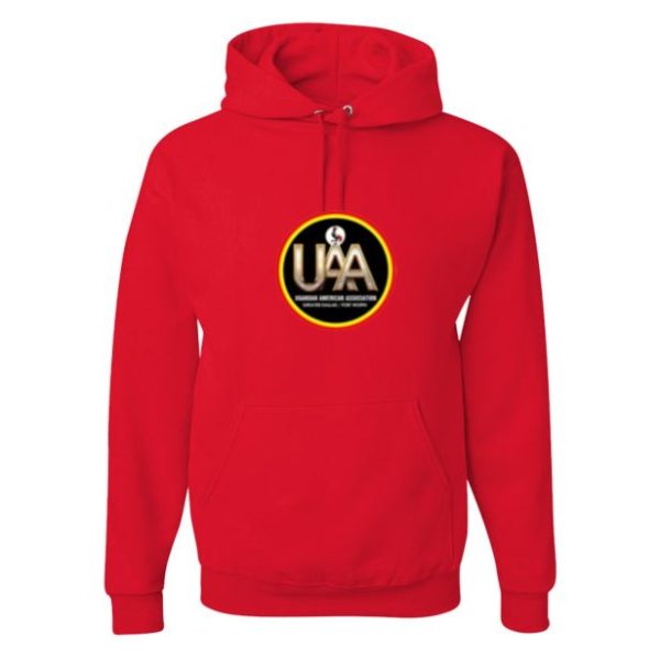 uaadfw red hoodie